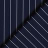 Tissu pour pantalon en stretch à fines rayures – bleu nuit/blanc,  thumbnail number 4