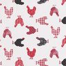 Tissu en coton Cretonne Poules – écru/chili,  thumbnail number 1
