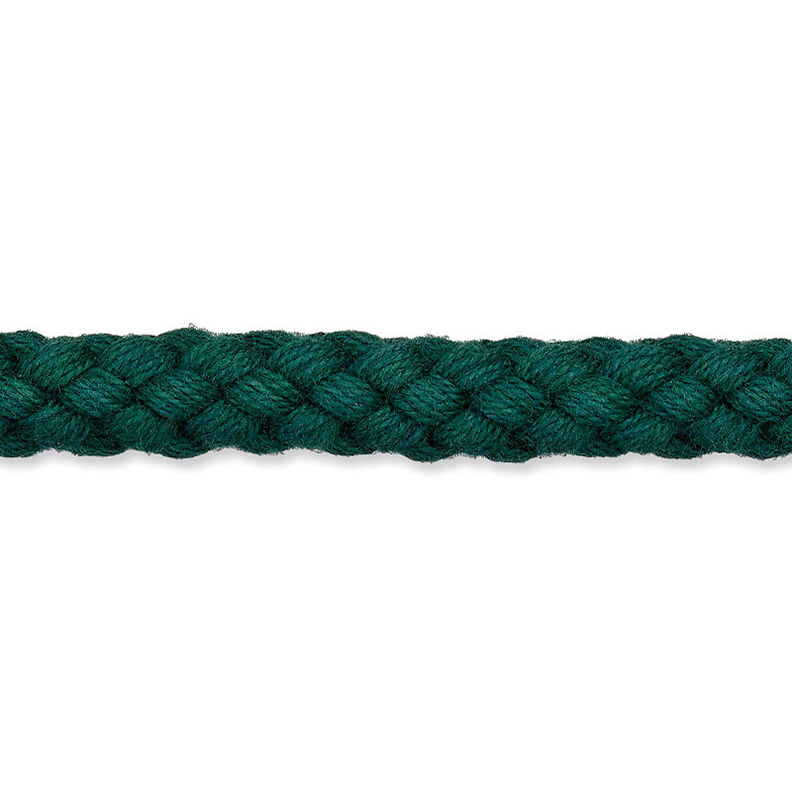 Cordon en coton [Ø 7 mm] – vert foncé,  image number 1