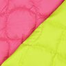 Tissu matelassé Carrés ondulants – rose néon/jaune fluo,  thumbnail number 4