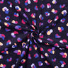 Velours milleraies taches léopard colorées | Poppy Fabrics – bleu marine,  thumbnail number 3