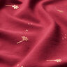 Jersey coton Fleurs Imprimé feuille – rouge bordeaux/cuivre,  thumbnail number 2