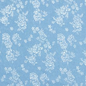 Chambray kleine Rosen – bleu clair/écru, 