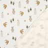 Jersey coton Tiere im Wald Impression numérique | Poppy Fabrics – ivoire/anémone,  thumbnail number 4