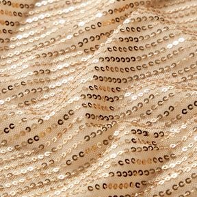 Tissu pailleté à rayures verticales – or, 