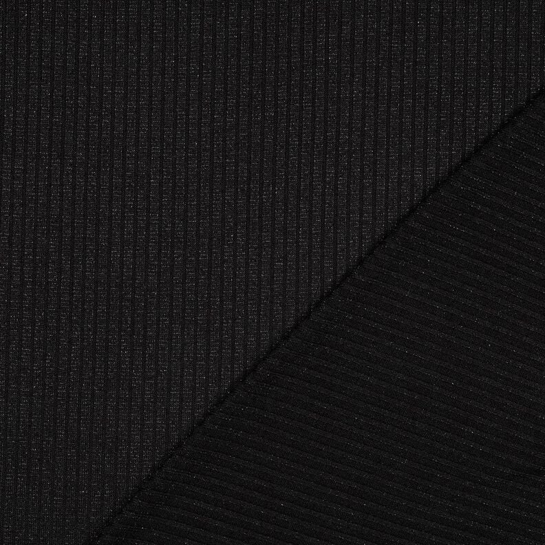Maille côtelée Lurex – noir, image number 3