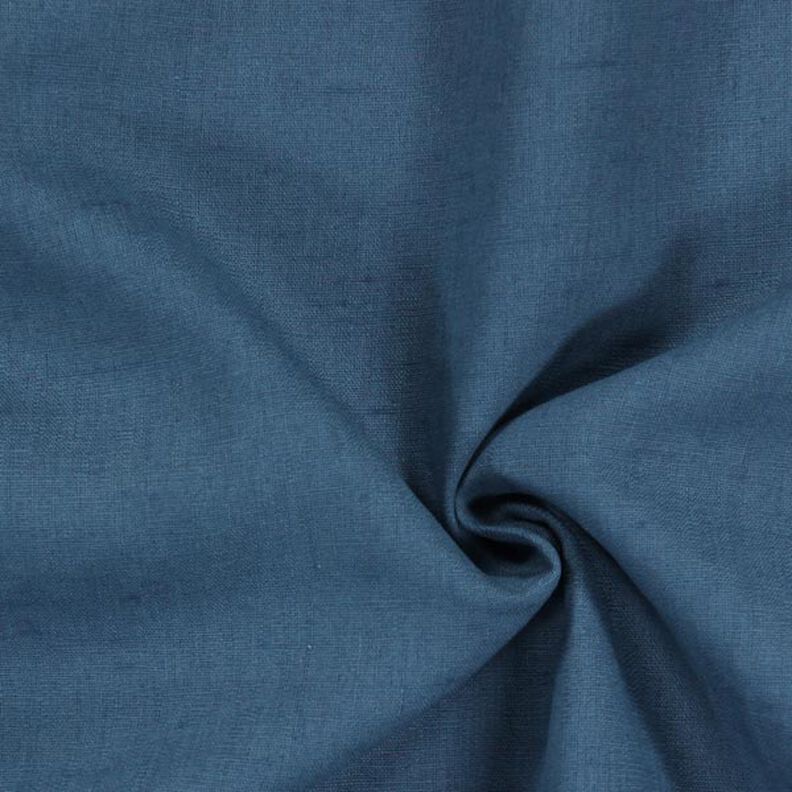 Tissu de lin en ramie mélangée medium – bleu jean,  image number 1