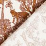 Tissu de décoration Semi-panama Animaux dans la forêt – blanc/caramel,  thumbnail number 4