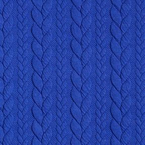 Jersey jacquard Cloqué Torsades – bleu roi, 