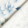Tissu de décoration Semi-panama branches peintes – blanc/gris bleu,  thumbnail number 4