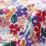 Coton enduit Fleurs pastel – blanc/lilas,  thumbnail number 3