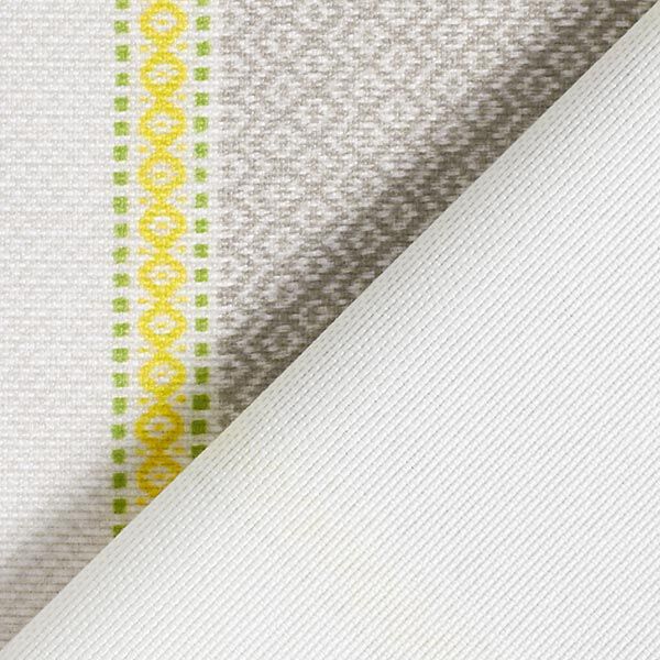 Tissu d’extérieur Canvas Rayures – gris/jaune, image number 4