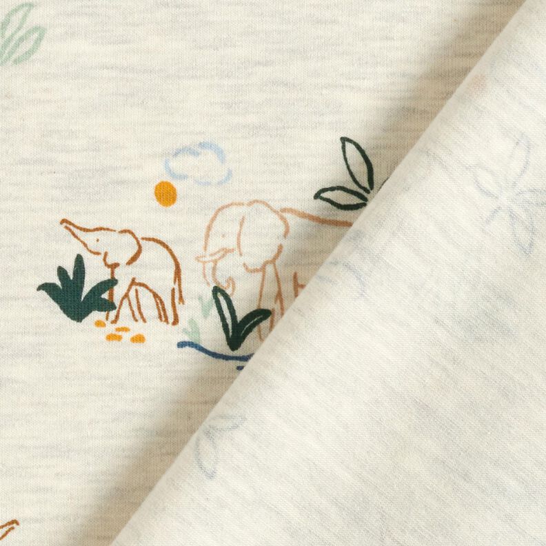 Jersey coton Éléphants dans la steppe | by Poppy – nature,  image number 4