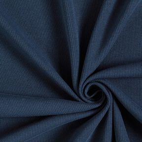 Jersey côtelé côtes 2-1-1-1 fines – bleu nuit, 