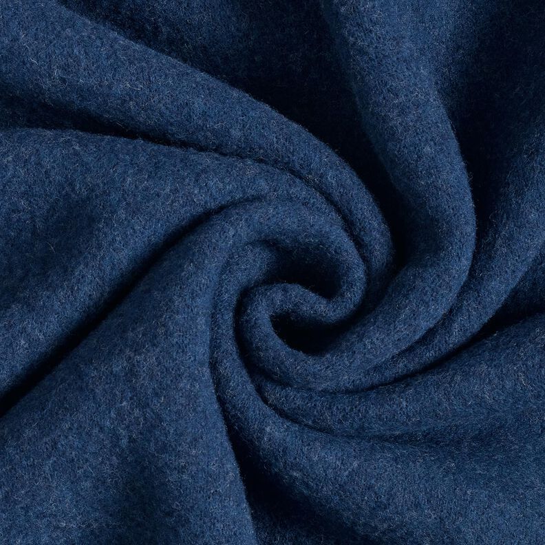 Polaire de laine pure laine vierge Uni – bleu marine, image number 1