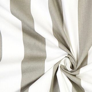 Sergé en coton Rayures 2 – gris/blanc, 