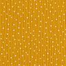 Tissu double gaze de coton Petits points – jaune curry/blanc,  thumbnail number 1