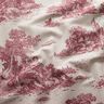 Tissu de décoration Semi-panama Pique-nique de berger – rouge bordeaux/nature,  thumbnail number 2