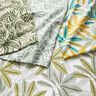 Tissu de décoration Semi-panama Monstera peint – crème/pin,  thumbnail number 5