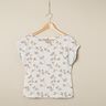 Jersey coton Vrilles de feuilles – ivoire/marron clair,  thumbnail number 6