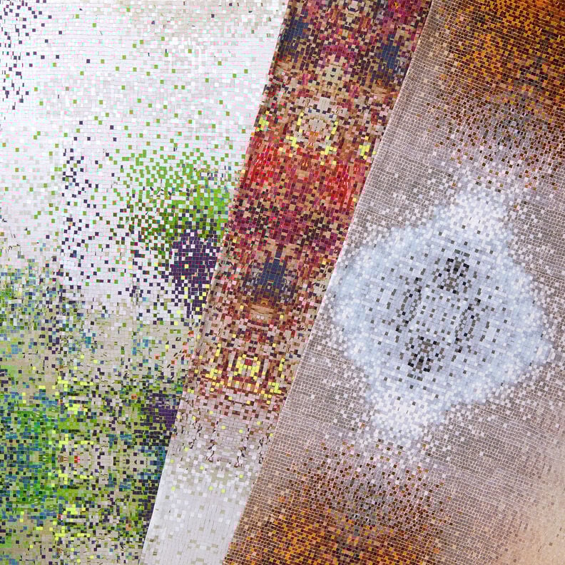 GOTS Jersey coton Mosaïque | TCC x LOOKS by Wolfgang Joop – caramel/taupe foncé,  image number 7