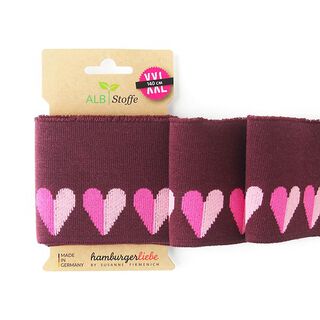 GOTS Bord-côtes Bio CUFF ME ICON [140 cm | 8 cm] | Albstoffe | Hamburger Liebe, 