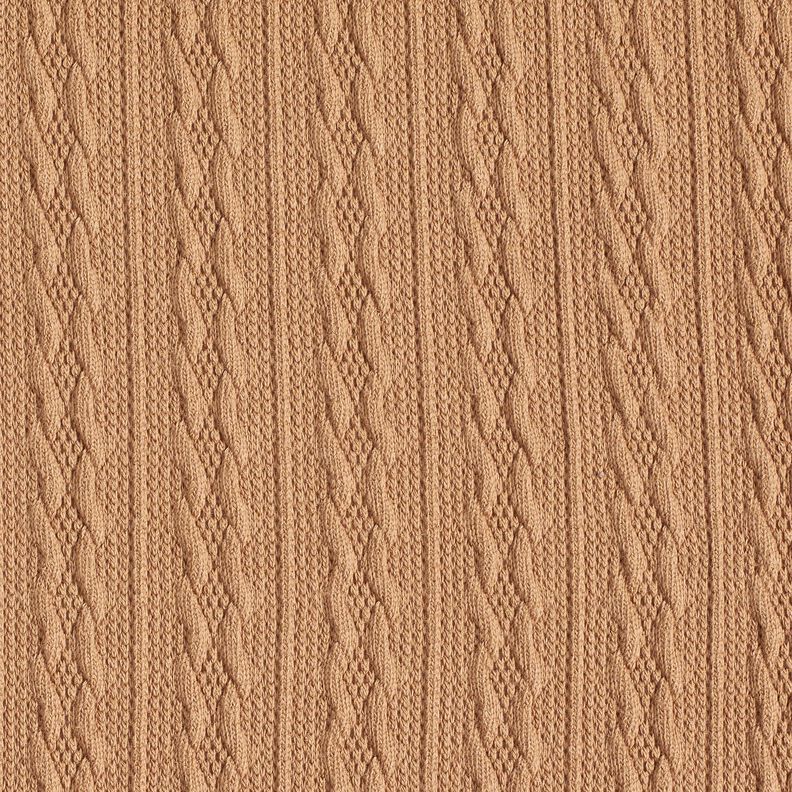 Tissu maille Torsades – brun faon,  image number 1