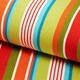 Extérieur Tissu pour chaise longue Rayures verticales, 44 cm – vert/rouge,  thumbnail number 1