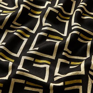 Jersey romanite à carreaux ouverts – noir, 