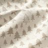Tissu de décoration Jacquard sapins scintillants – beige/argent,  thumbnail number 2