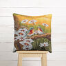 panneau décoratif Gobelin Couple d'oiseaux – carmin/beige clair,  thumbnail number 6