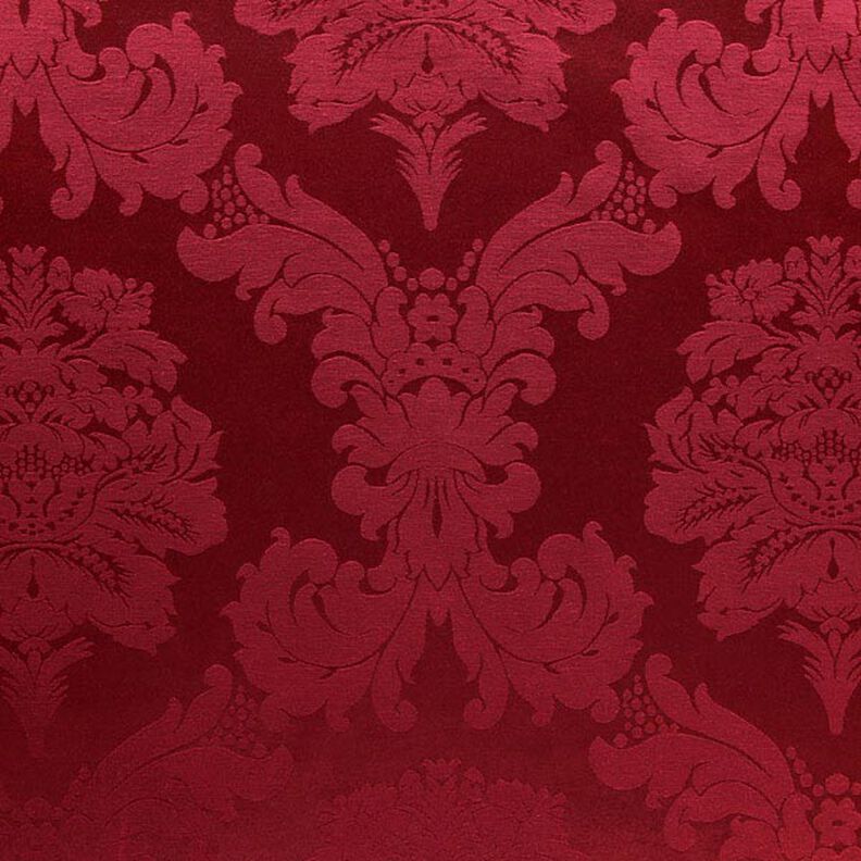 Tissu de décoration Jacquard Damasco 280 cm – carmin,  image number 1