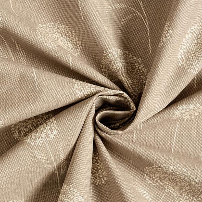 Tissu de décoration Semi-panama pissenlit – nature/blanc,  image number 3