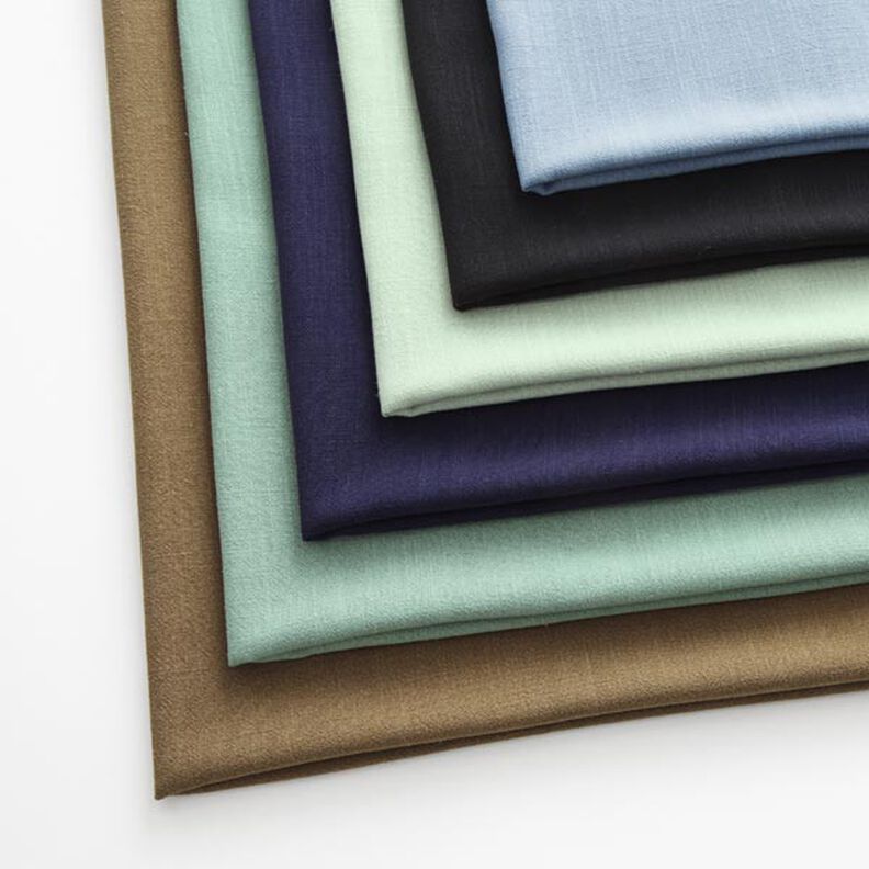 Viscose et lin doux – bleu marine,  image number 9