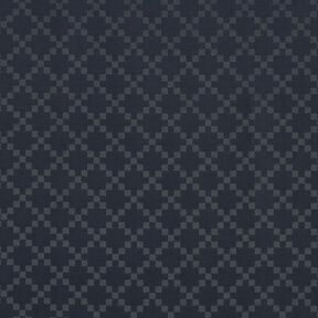 Tissu de doublure Jacquard Losanges – bleu nuit, 