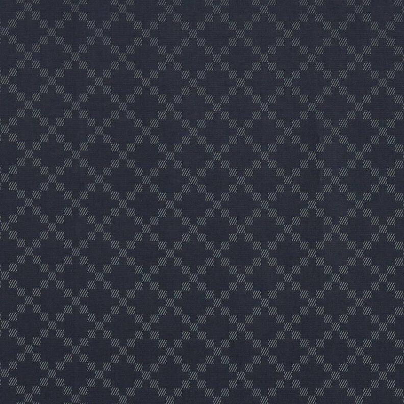 Tissu de doublure Jacquard Losanges – bleu nuit,  image number 1
