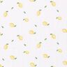 Tissu double gaze de coton Citrons aquarelle Impression numérique – blanc,  thumbnail number 1