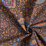 Tissu pour chemise Fleurs rétro et motif paisley – bleu nuit/caramel,  thumbnail number 3