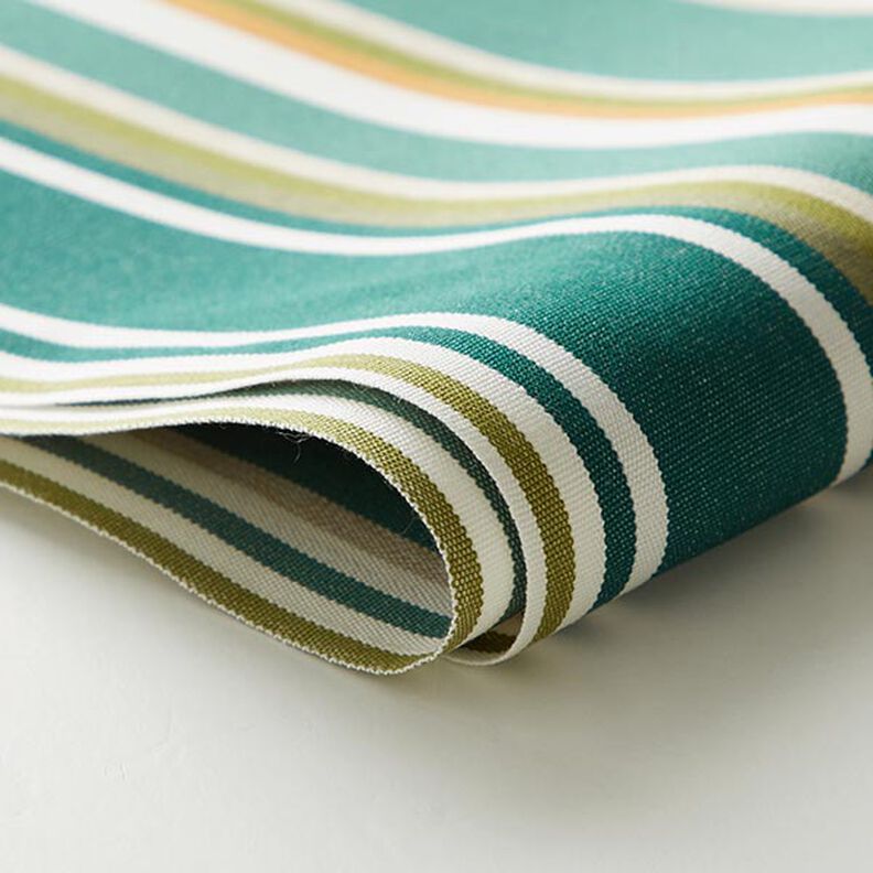 Toile pour store banne Rayures mixtes – vert sapin/écru,  image number 6