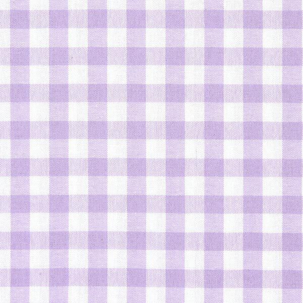 Tissu en coton Vichy - 1 cm – lilas pastel,  image number 1