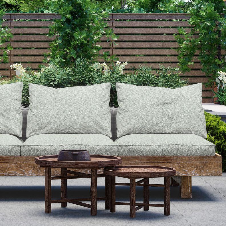 Tissu d’extérieur Bouclé fin – vert/écru,  image number 6