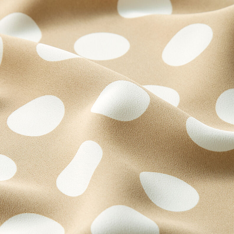 Tissu crêpe Pois [2,5 cm] – beige,  image number 2