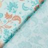 Viscose Voile Motif de bordure florale Paisley – bleu,  thumbnail number 4