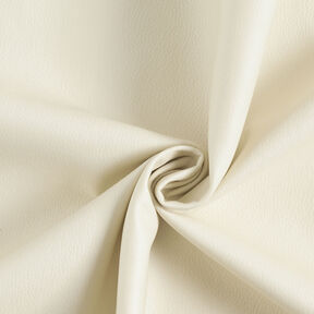 Tissu de revêtement Imitation cuir Léger gaufrage – crème, 