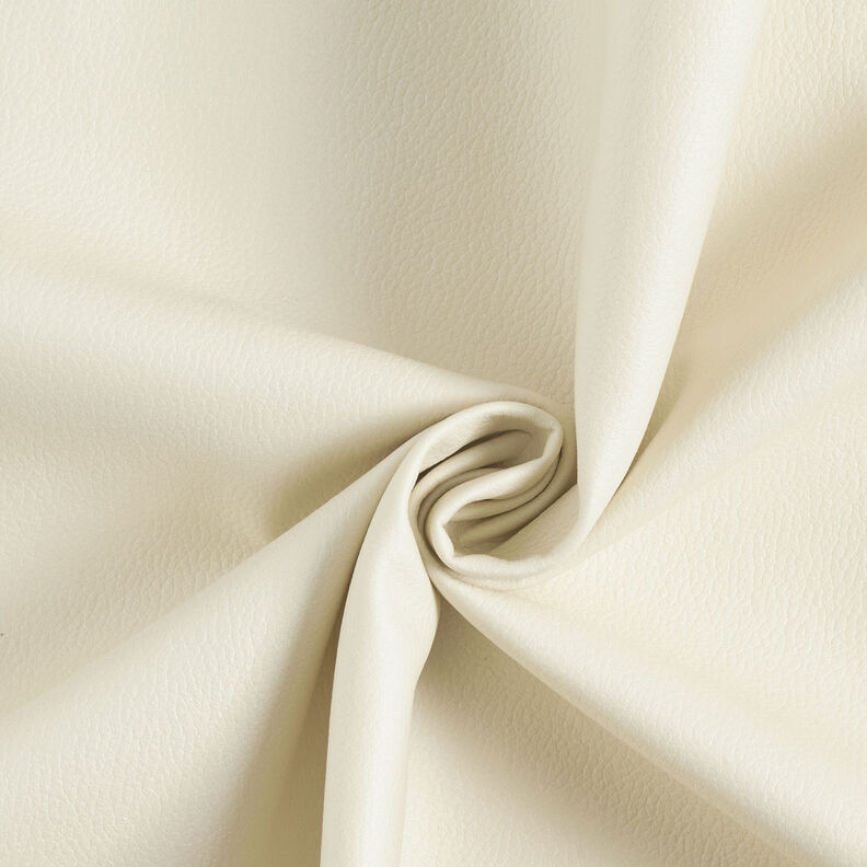 Tissu de revêtement Imitation cuir Léger gaufrage – crème,  image number 1