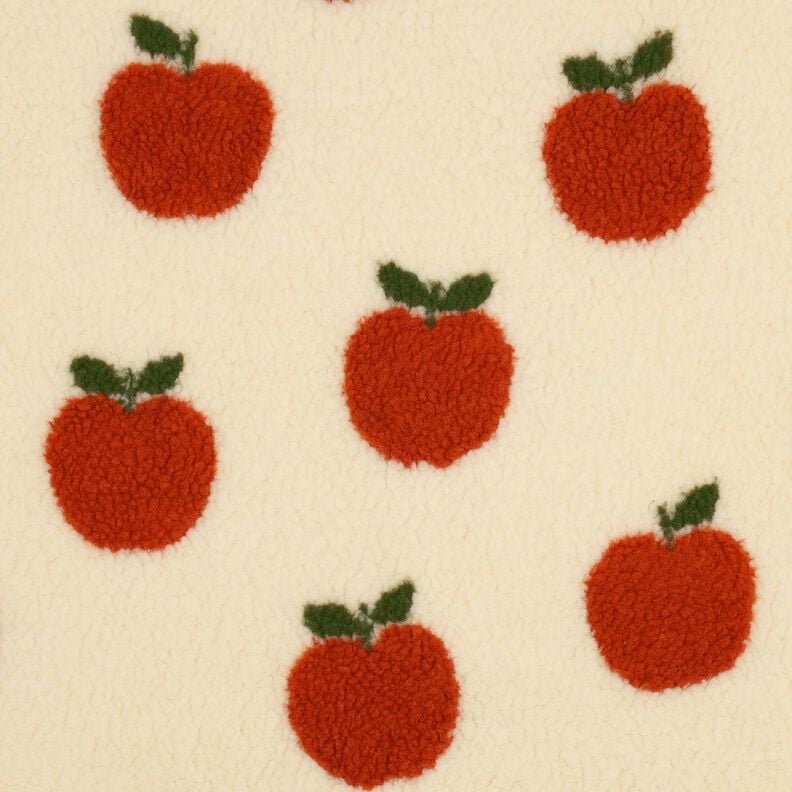 Ourson Pommes | Poppy Fabrics – écru/terre cuite, image number 1