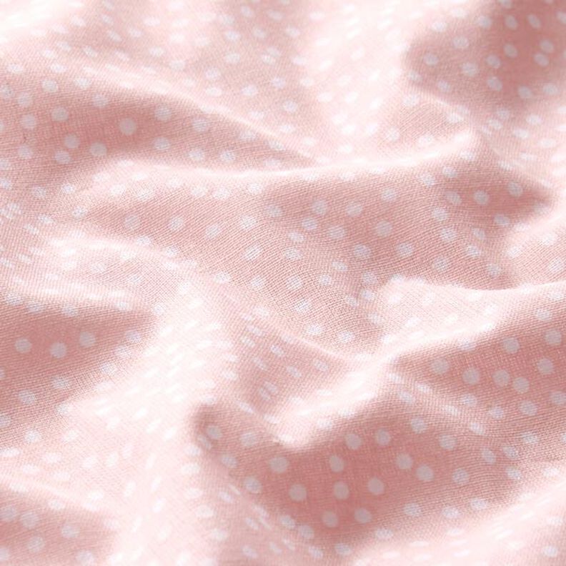 Tissu en coton Cretonne points irréguliers – rosé,  image number 2