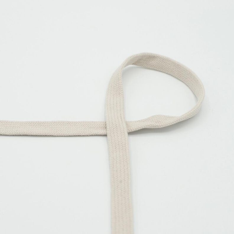 Cordon plat Sweat-shirt à capuche Coton [15 mm] – nature,  image number 1