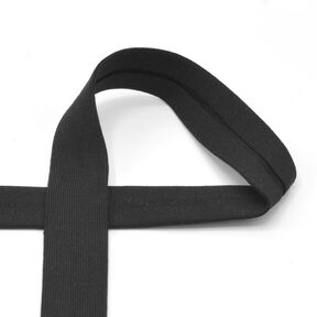 Biais Jersey coton [20 mm] – noir, 