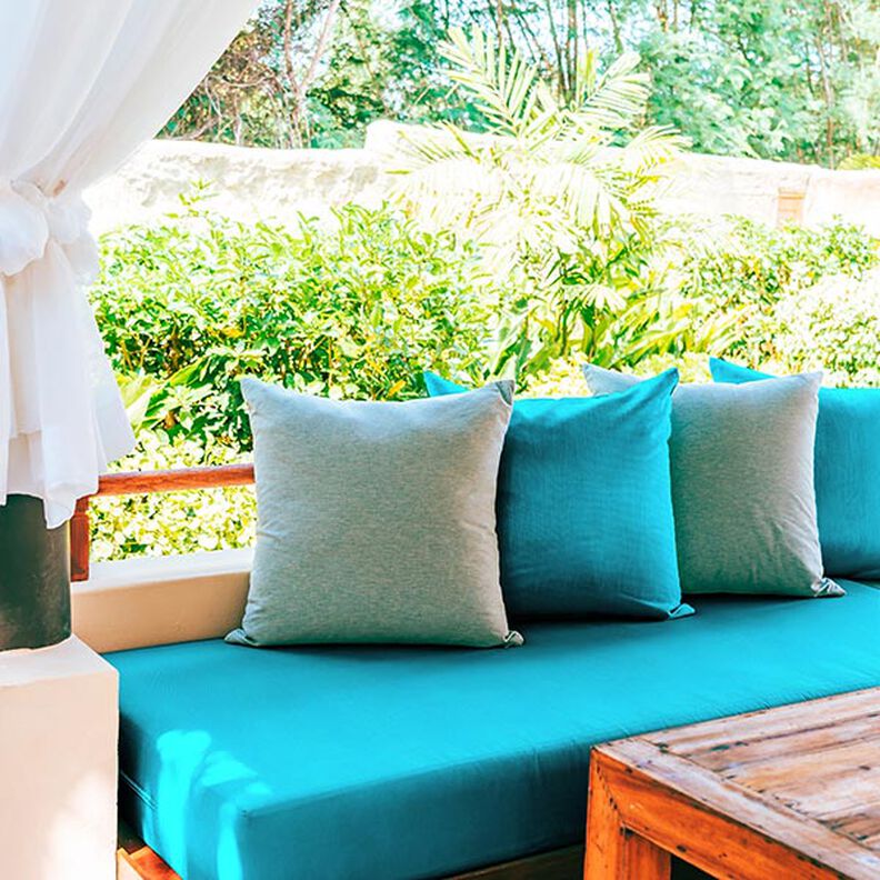Toile pour store banne uni – turquoise,  image number 8